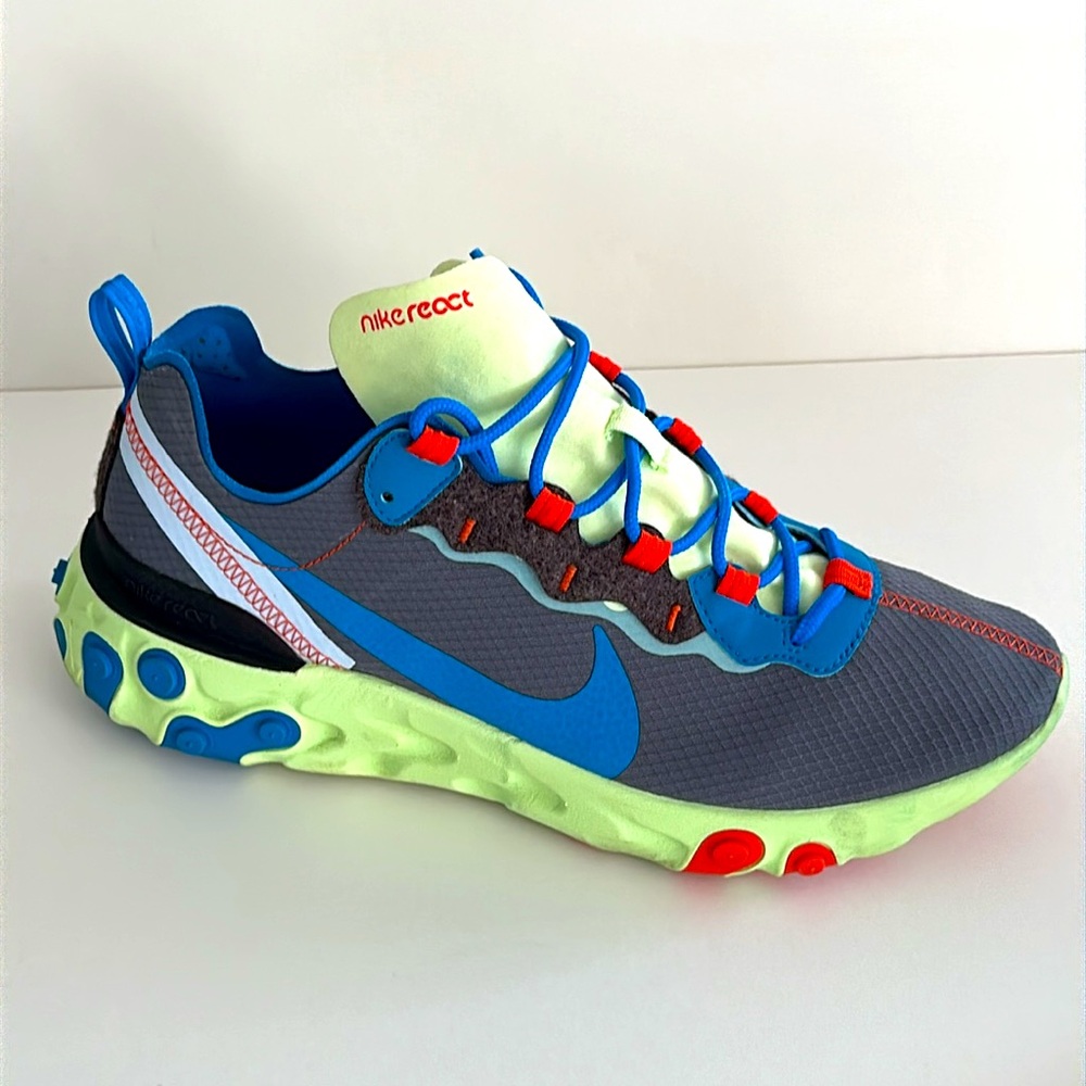 Nike || React Element 55 Se Volt Stardust Gray. S… - image 7